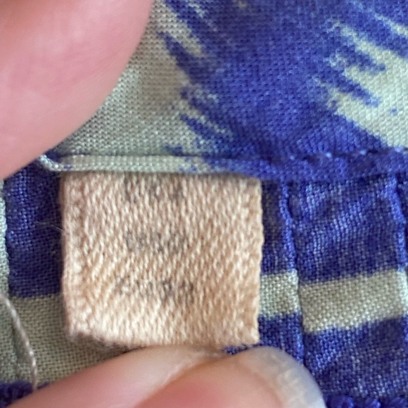 Vanessa Virginia Abstract Pattern Flowly Blouse in Blue & Green Size 0 - Picture 9 of 10